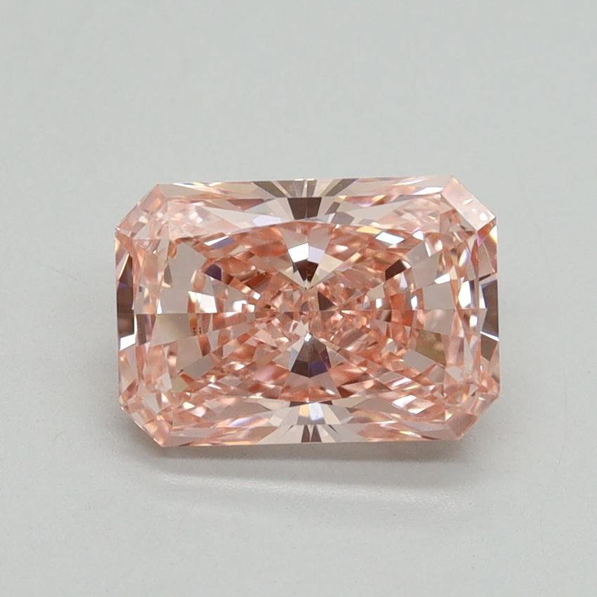 1.59 Ct. Fancy Intense Pink Radiant Lab Grown Diamond