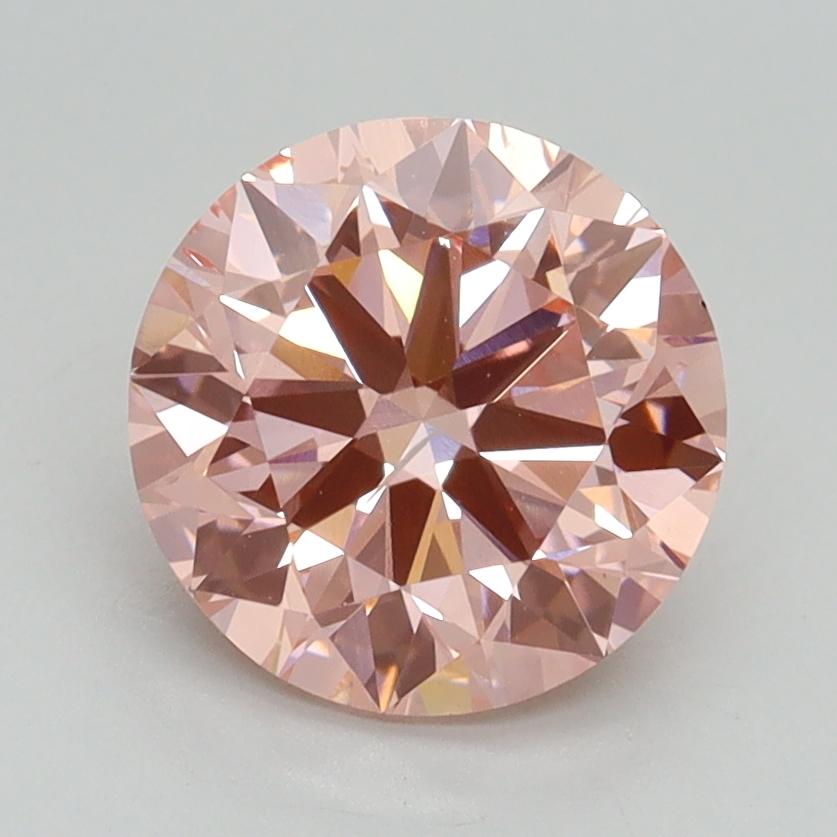 2.00 Ct. Fancy Intense Pink Round Lab Grown Diamond