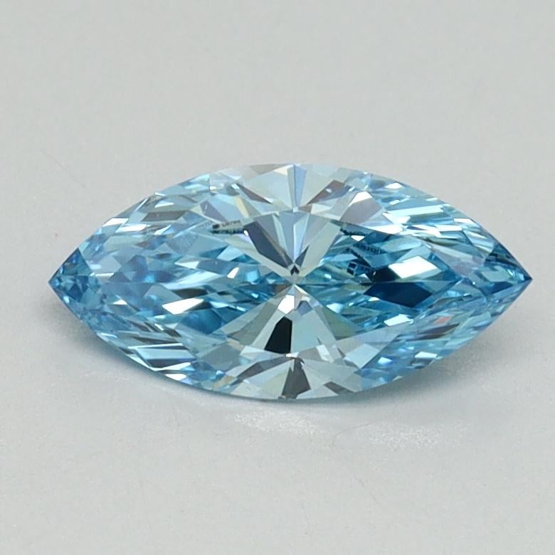 0.63 Ct. Fancy Vivid Blue Marquise Lab Grown Diamond