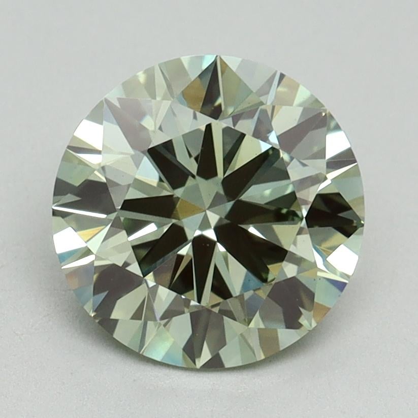 2.00 Ct. Fancy Vivid Green Round Lab Grown Diamond