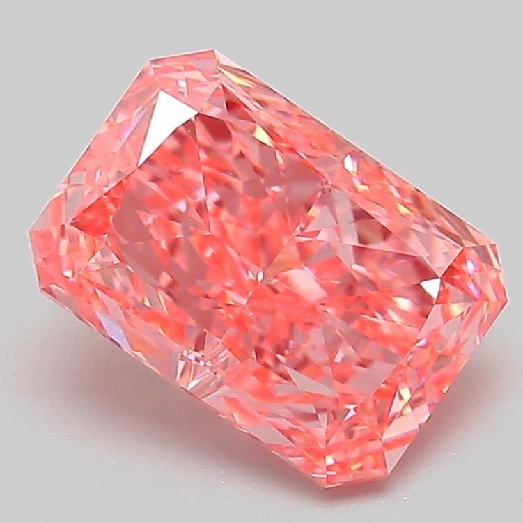2.00 Ct. Fancy Vivid Pink Radiant Lab Grown Diamond