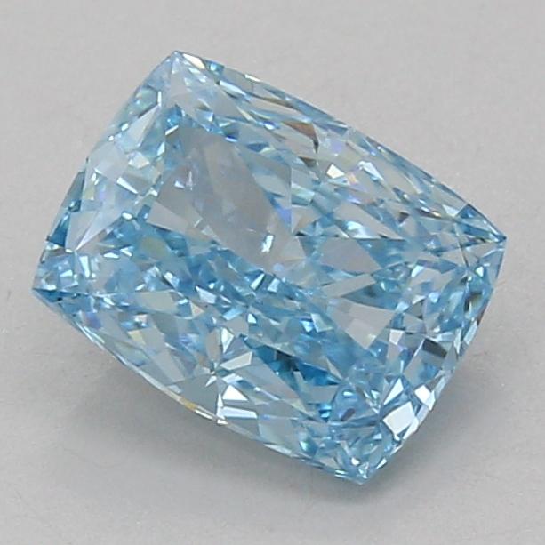 1.99 Ct. Fancy Vivid Blue Cushion Lab Grown Diamond