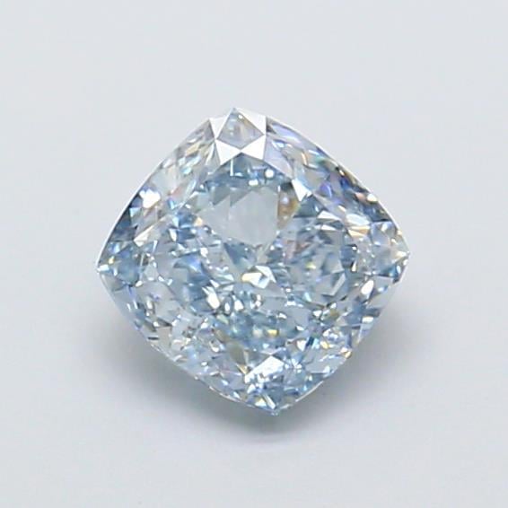 1.02 Ct. Fancy Intense Blue Cushion Lab Grown Diamond