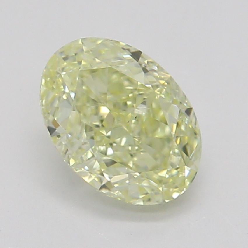 0.50 Ct. Fancy Light Yellow Oval Diamond