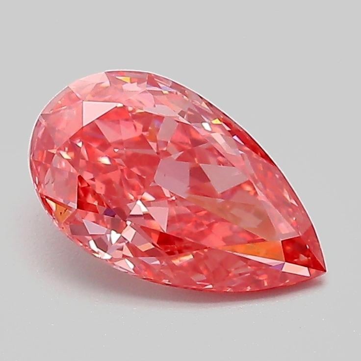 1.22 Ct. Fancy Vivid Pink Pear Lab Grown Diamond