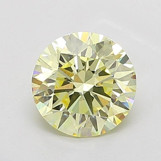 2.21 Ct. Fancy Yellow Round Lab Grown Diamond