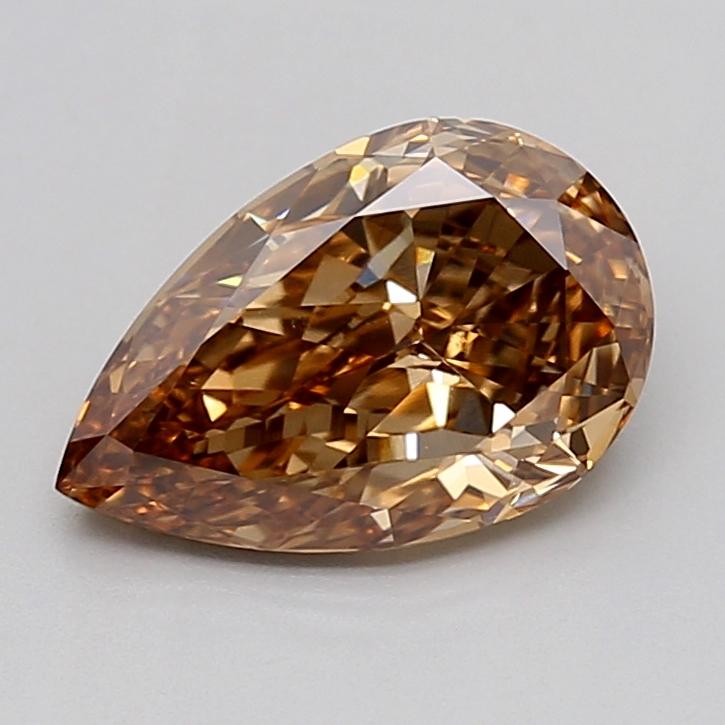 1.50 Ct. Light  Brown Pear Lab Grown Diamond