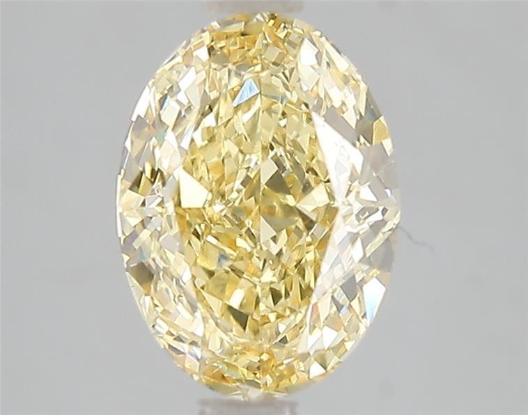 2.58 Ct. Fancy Vivid Yellow Oval Lab Grown Diamond