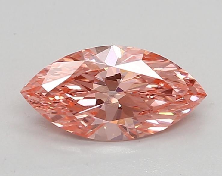 0.94 Ct. Fancy Vivid Pink Marquise Lab Grown Diamond