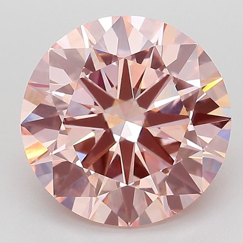 3.51 Ct. Fancy Intense Pink Round Lab Grown Diamond
