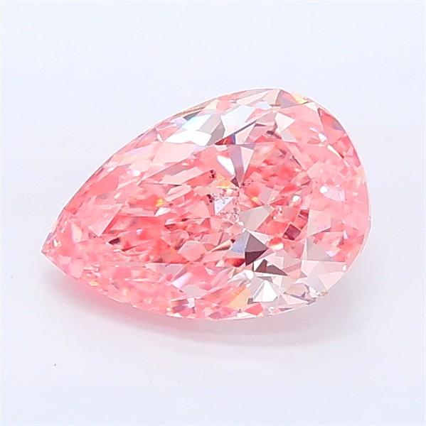 1.01 Ct. Fancy Vivid Pink Pear Lab Grown Diamond
