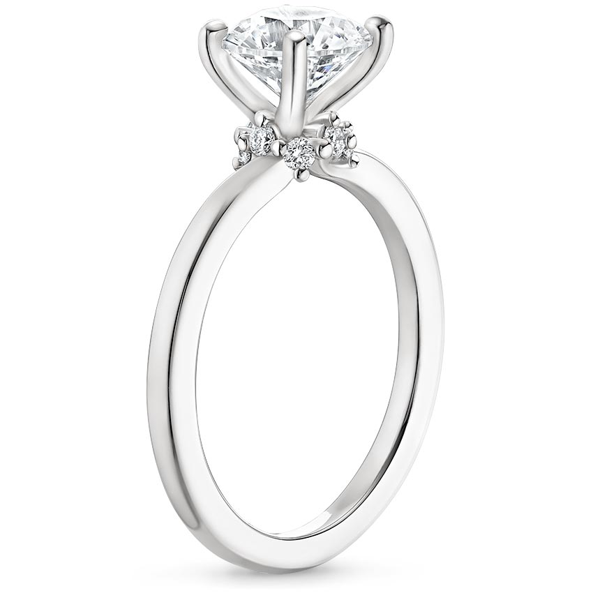 18K White Gold Haven Diamond Ring, large side view