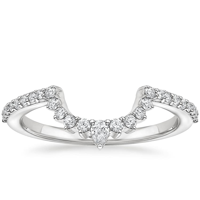 Luxe Elongated Curved Diamond Ring 