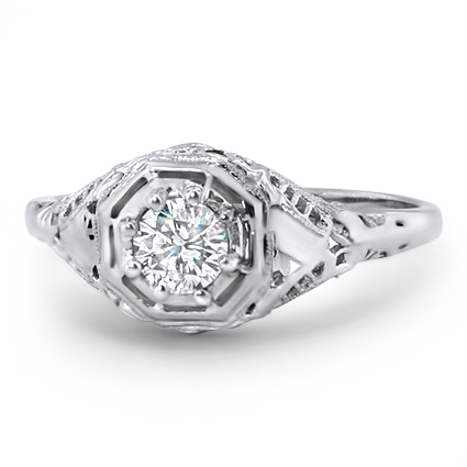Art Nouveau Diamond Vintage Ring