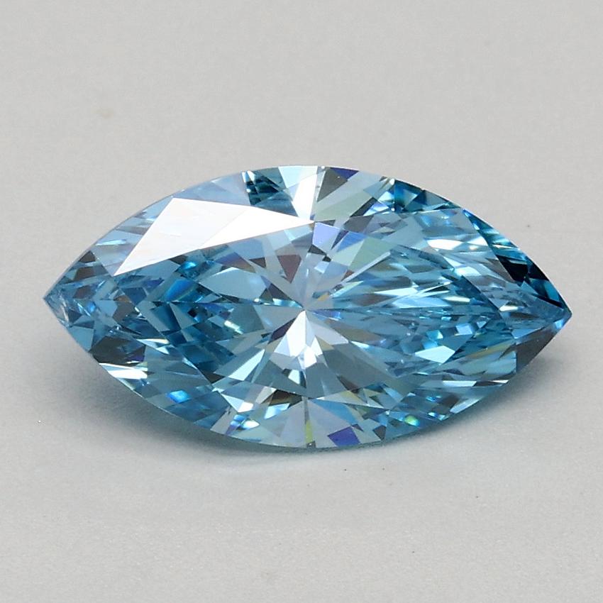1.00 Ct. Fancy Vivid Blue Marquise Lab Grown Diamond