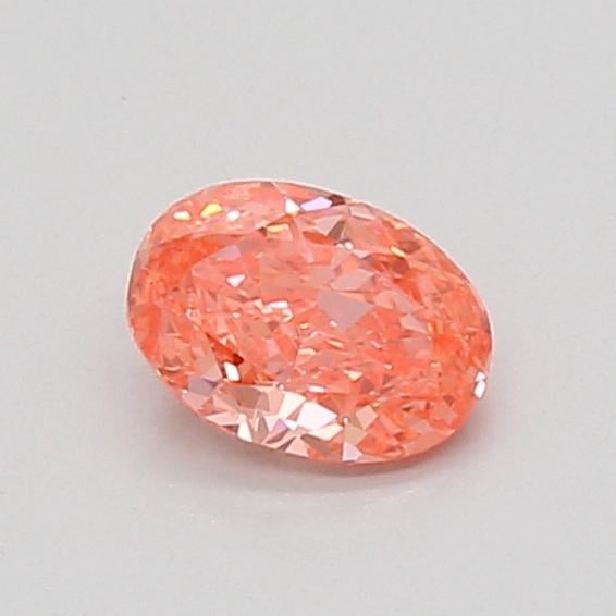 0.51 Ct. Fancy Vivid Pink Oval Lab Grown Diamond