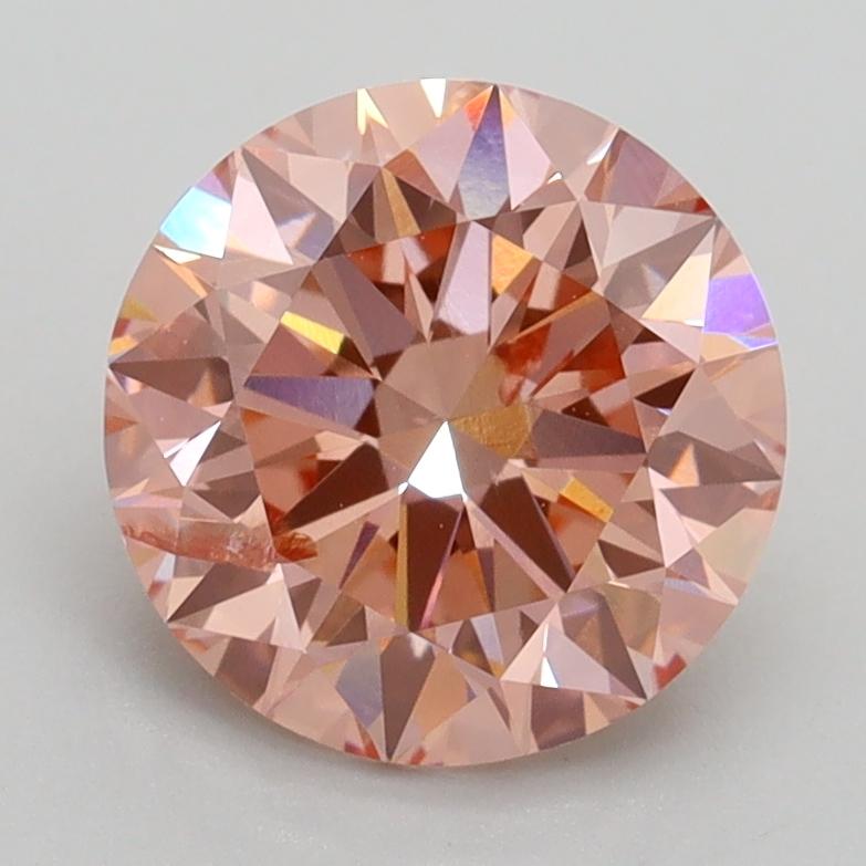 2.14 Ct. Fancy Intense Pink Round Lab Grown Diamond