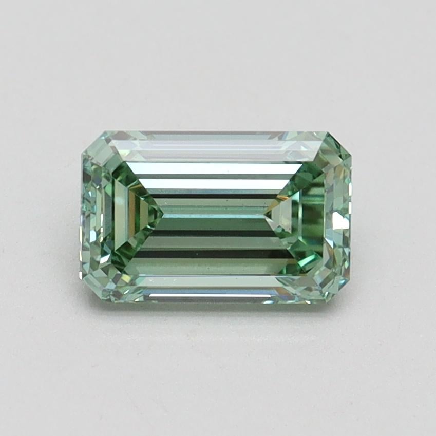 1.01 Ct. Fancy Intense Pacific Green Emerald Lab Grown Diamond