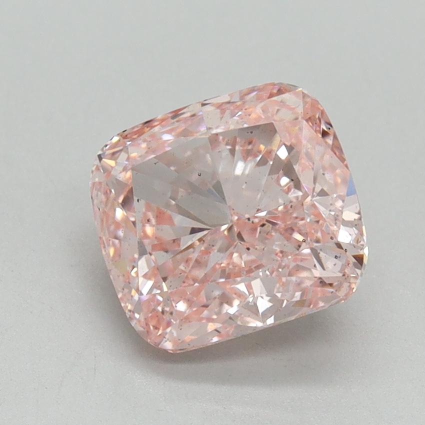 2.01 Ct. Fancy Vivid Pink Cushion Lab Grown Diamond