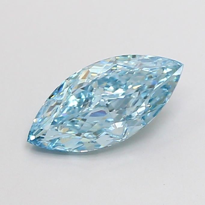 1.11 Ct. Fancy Vivid  Blue Marquise Lab Grown Diamond