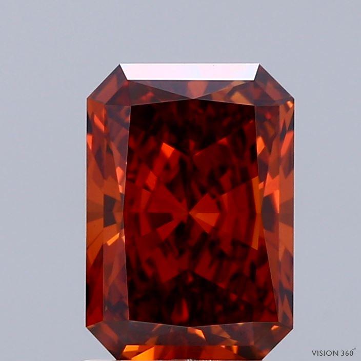 2.05 Ct. Fancy Vivid  Orange Radiant Lab Grown Diamond