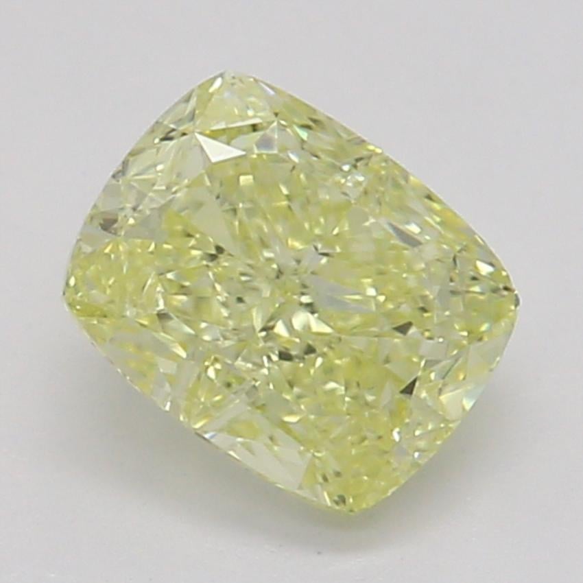 0.51 Ct. Fancy Yellow Cushion Diamond
