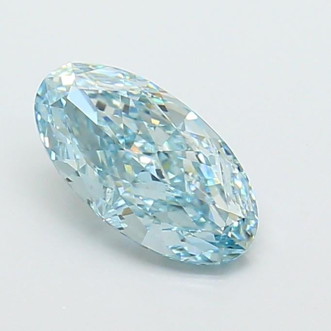 1.56 Ct. Fancy Vivid  Green Oval Lab Grown Diamond