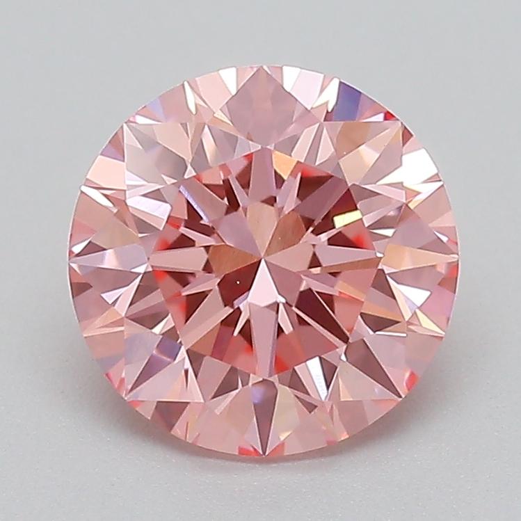 1.04 Ct. Fancy Vivid  Pink Round Lab Grown Diamond
