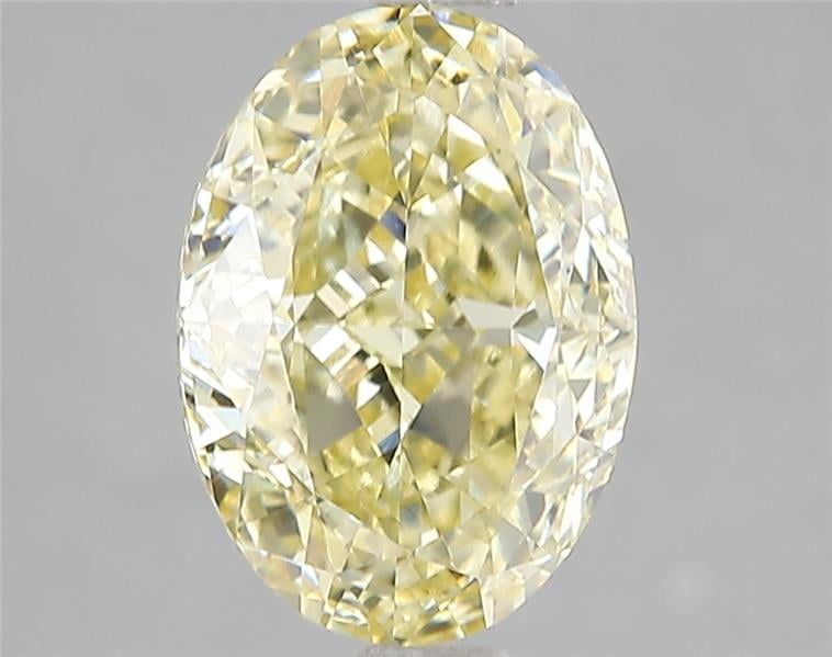 3.04 Ct. Fancy Intense Yellow Oval Lab Grown Diamond
