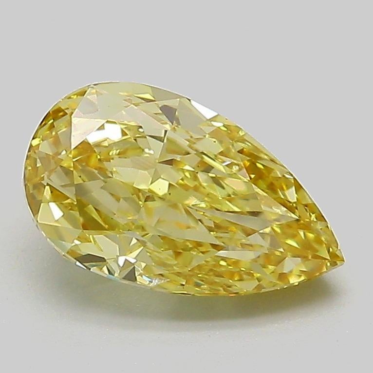 1.70 Ct. Fancy Intense Yellow Pear Lab Grown Diamond