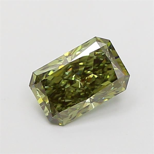 1.09 Ct. Fancy Vivid Green Radiant Lab Grown Diamond