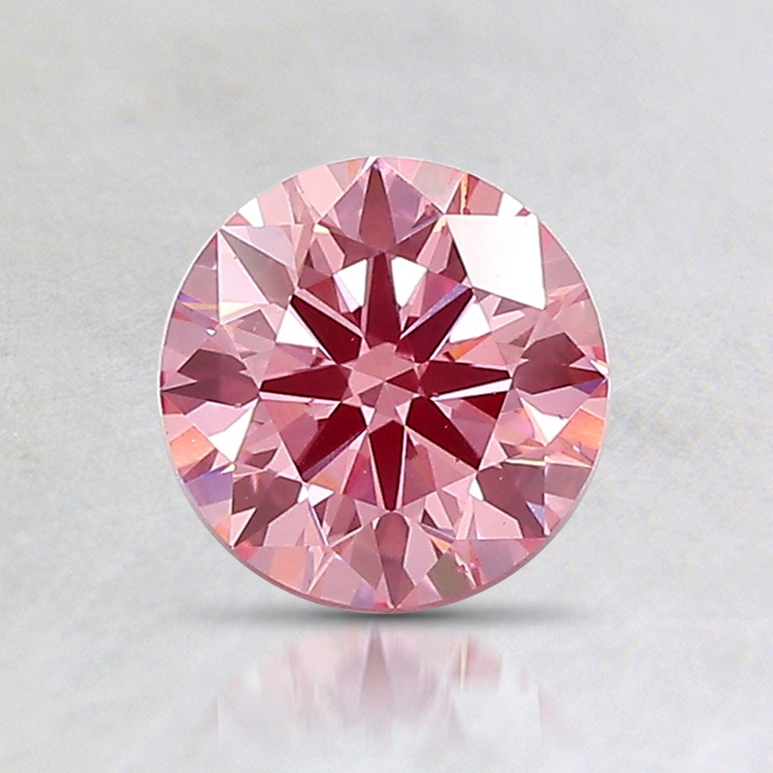 1.00 Ct. Fancy Intense Pink Round Lab Created Diamond