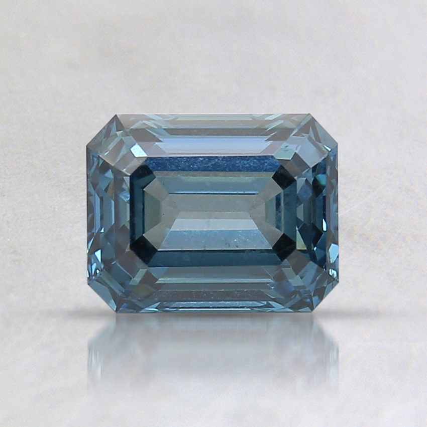 1.01 Ct. Fancy Deep Grayish Greenish Blue Emerald Lab Created Diamond