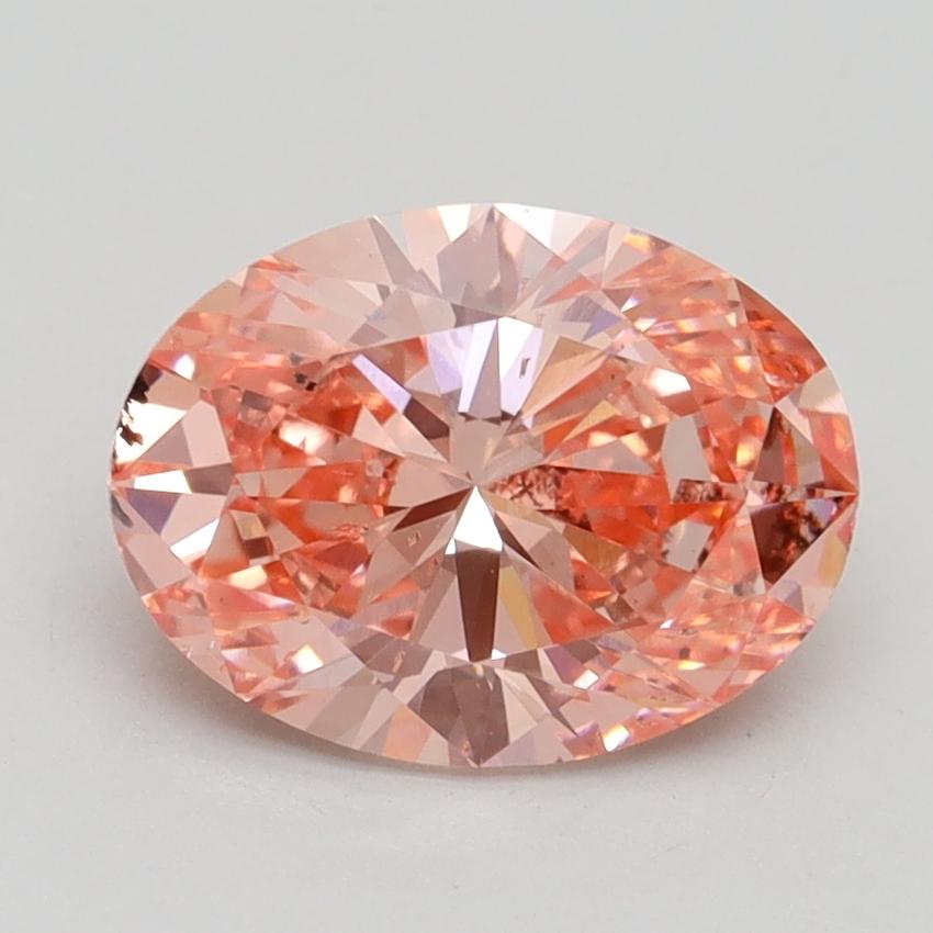 2.01 Ct. Fancy Vivid Pink Oval Lab Grown Diamond