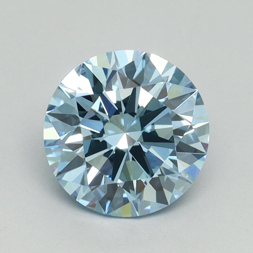 1.52 Ct. Fancy Vivid Blue Round Lab Grown Diamond