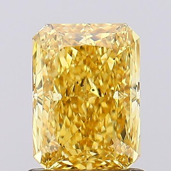 1.07 Ct. Fancy Vivid Yellow Radiant Lab Grown Diamond