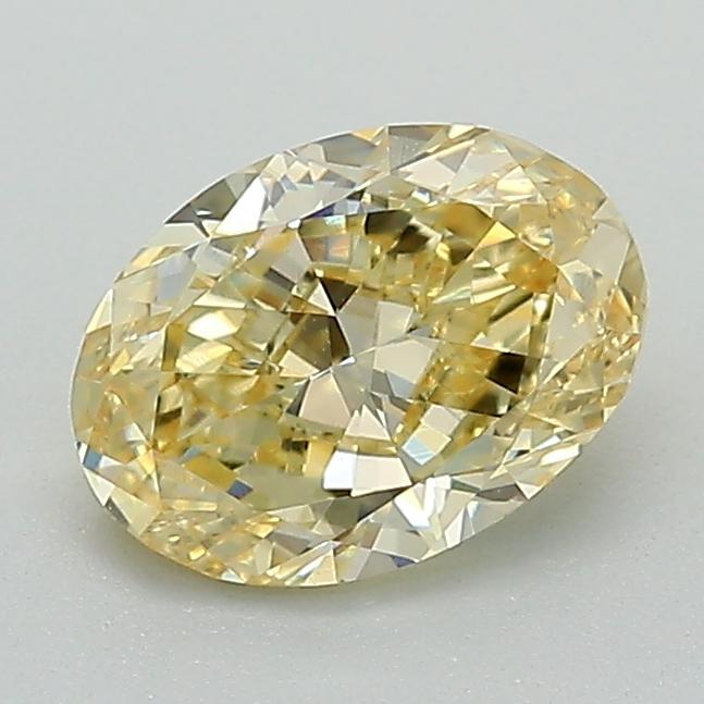 1.07 Ct. Fancy Yellow Oval Lab Grown Diamond