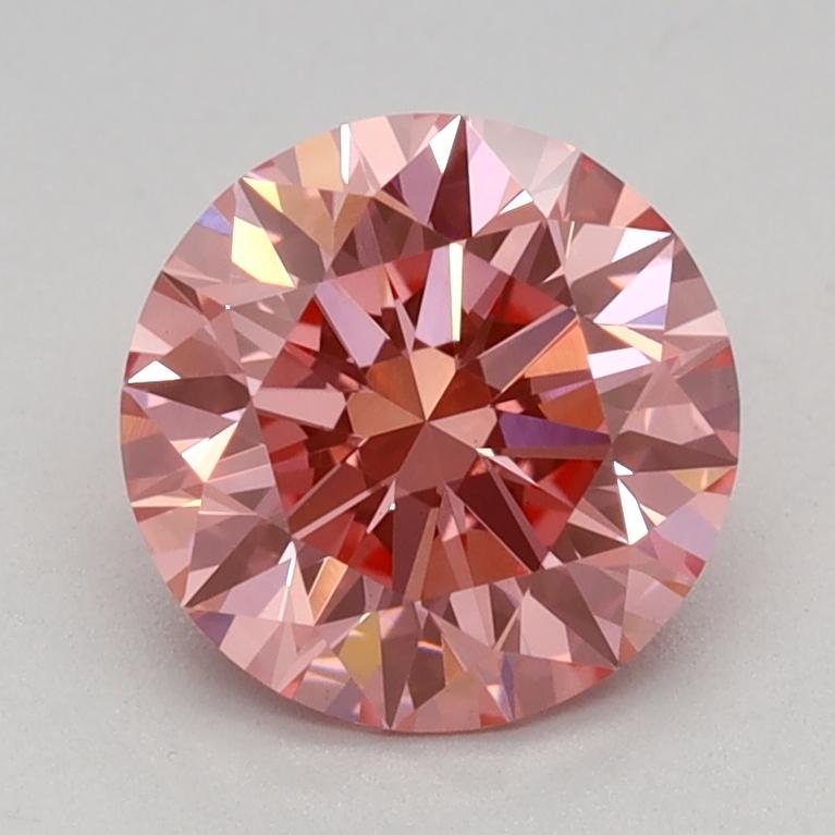 1.15 Ct. Fancy Vivid Pink Round Lab Grown Diamond
