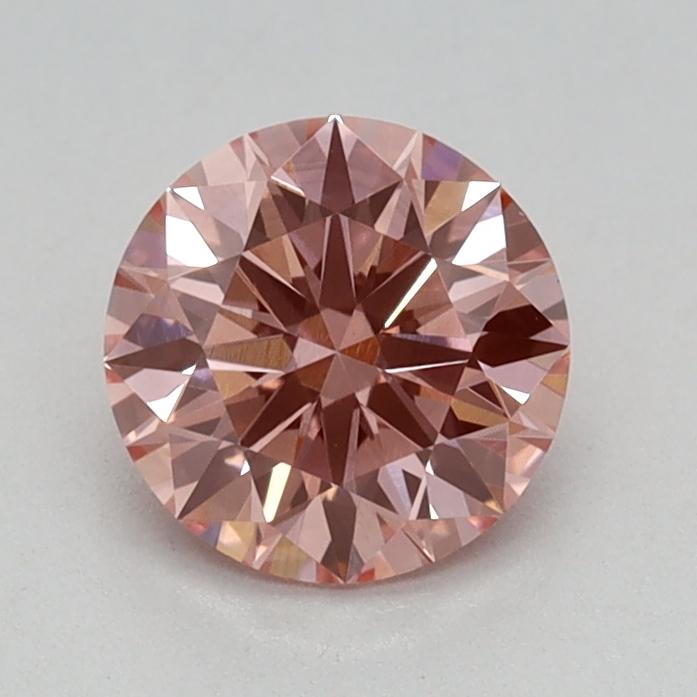 0.63 Ct. Fancy Vivid Pink Round Lab Grown Diamond