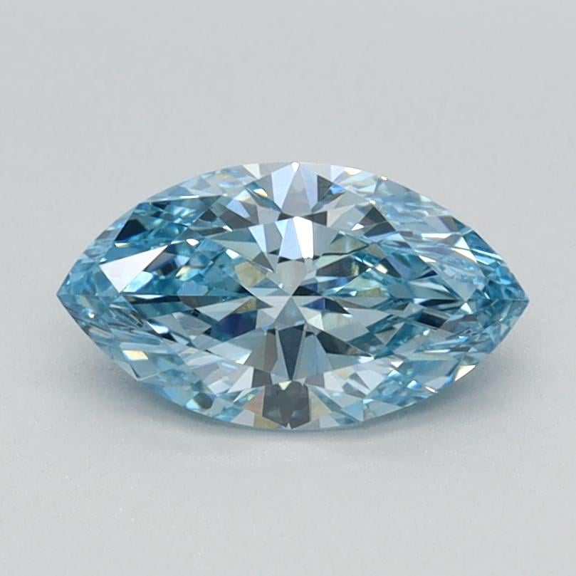 0.70 Ct. Fancy Vivid Blue Marquise Lab Grown Diamond