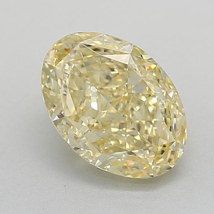 2.45 Ct. Fancy Intense Yellow Oval Lab Grown Diamond