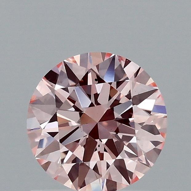 0.91 Ct. Fancy Intense Pink Round Lab Grown Diamond