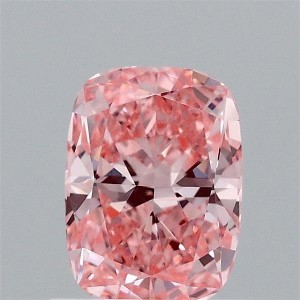 0.89 Ct. Fancy Vivid Pink Cushion Lab Grown Diamond