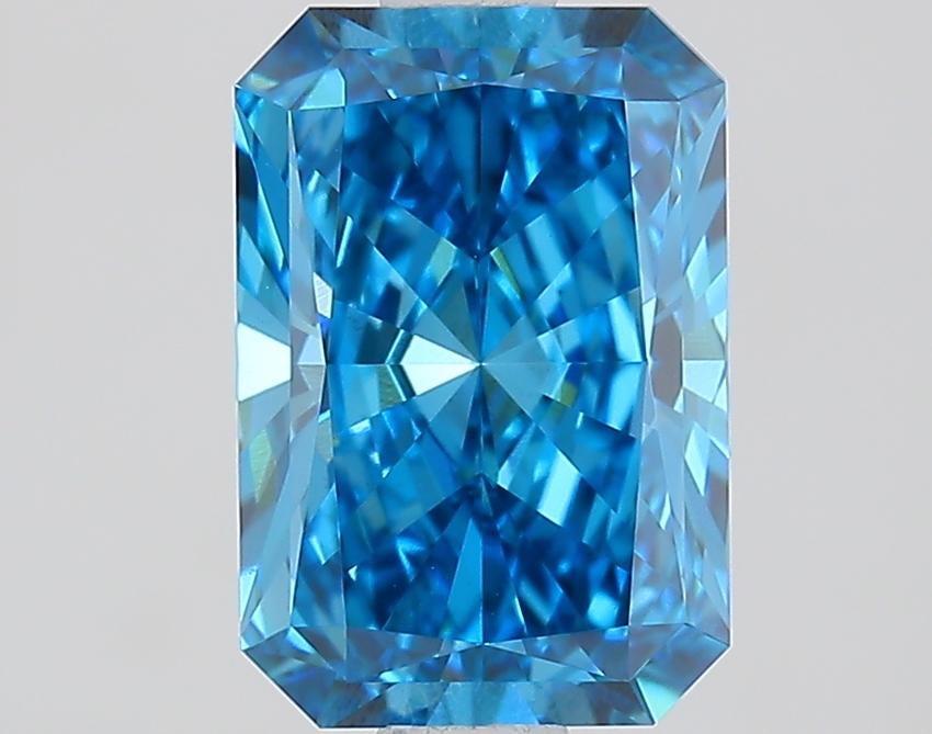 1.51 Ct. Fancy Vivid Blue Radiant Lab Grown Diamond