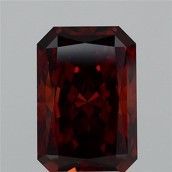 4.06 Ct. Fancy Intense Brownish Orange Radiant Lab Grown Diamond