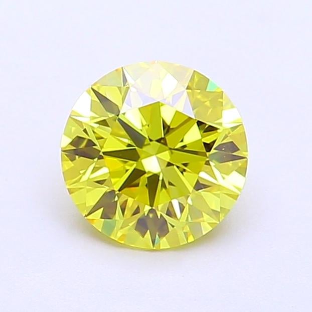 1.00 Ct. Fancy Vivid Yellow Round Lab Grown Diamond