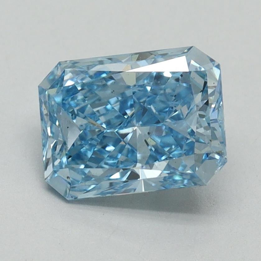 1.62 Ct. Fancy Vivid Blue Radiant Lab Grown Diamond