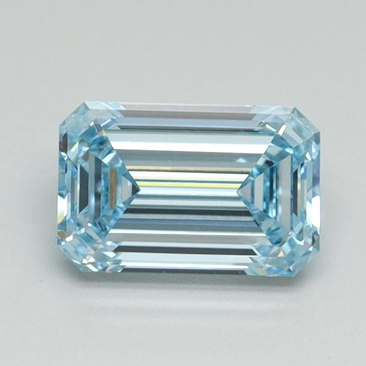 1.05 Ct. Fancy Intense Blue Emerald Lab Grown Diamond