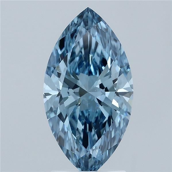 2.38 Ct. Fancy Vivid  Blue Marquise Lab Grown Diamond
