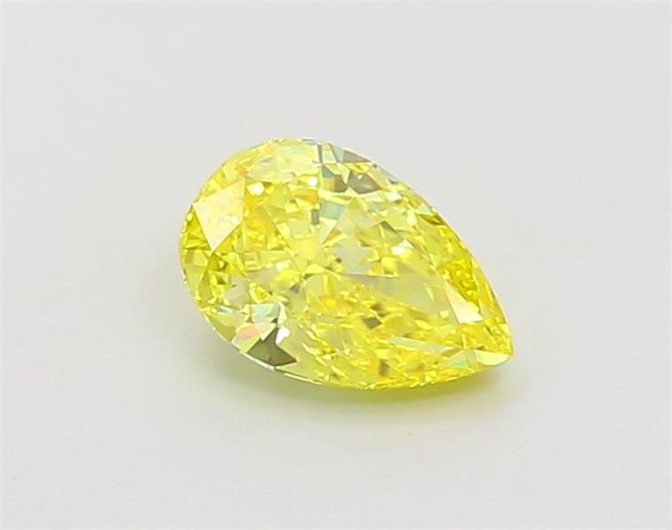 1.02 Ct. Fancy Vivid  Yellow Pear Lab Grown Diamond